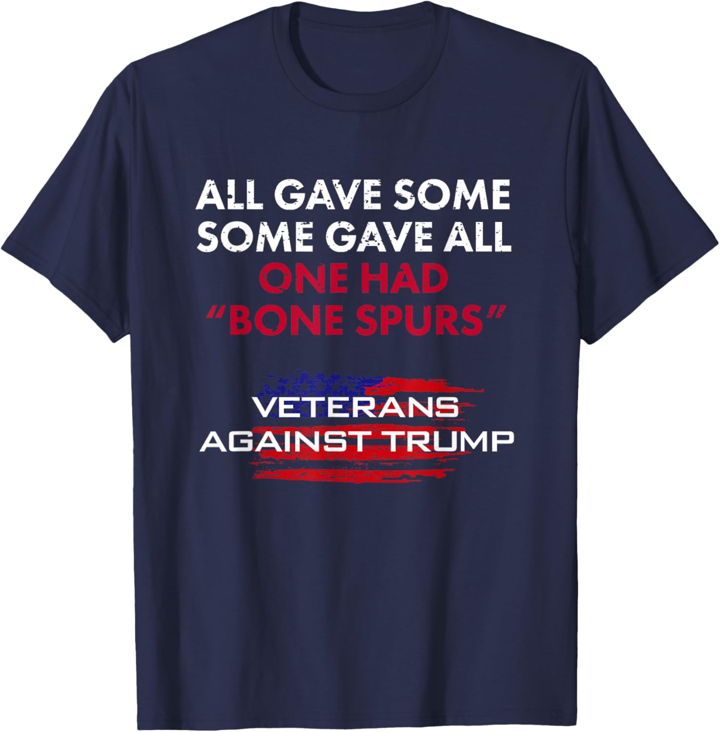 Veterans Anti-Trump Tshirt Draft Dodger Bone Spurs for Vets T-Shirt