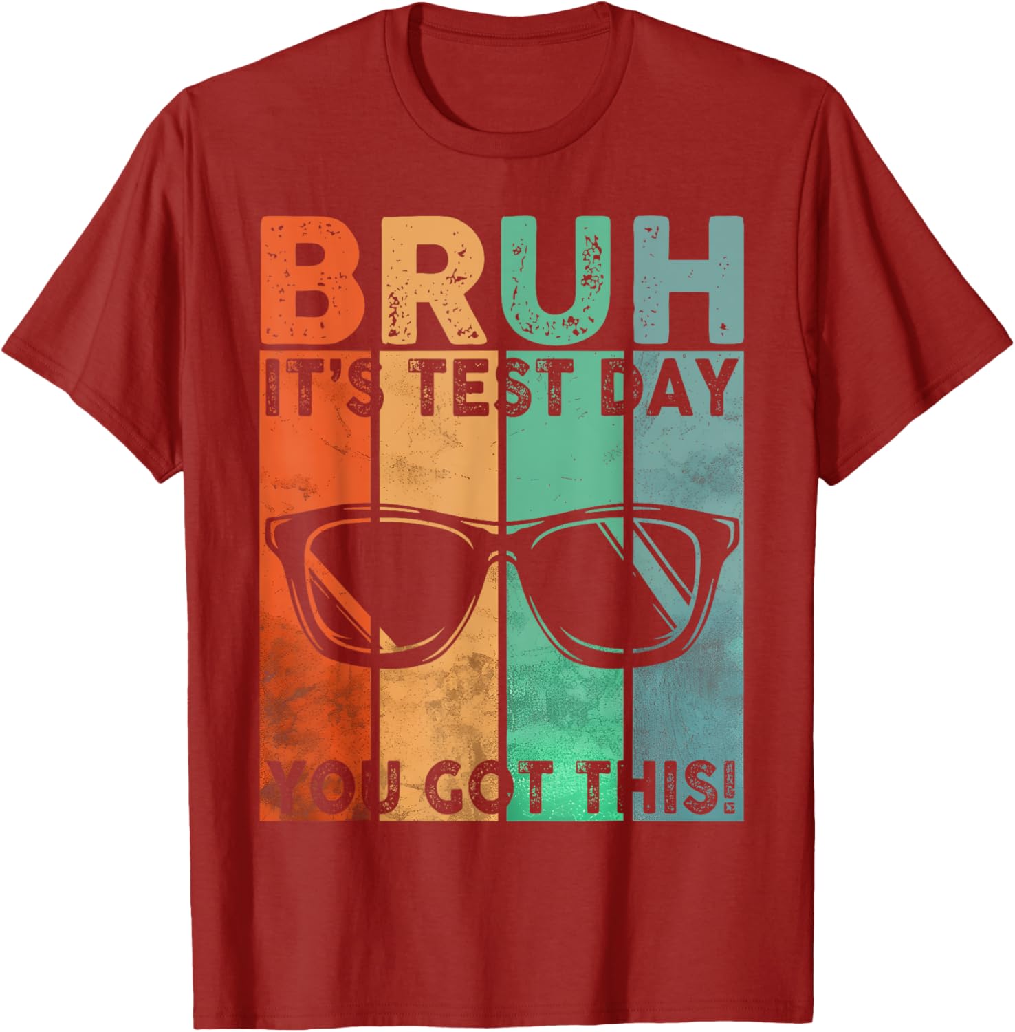 Vintage Bruh It’s Test Day You Got This Testing Day Boy Men T-Shirt