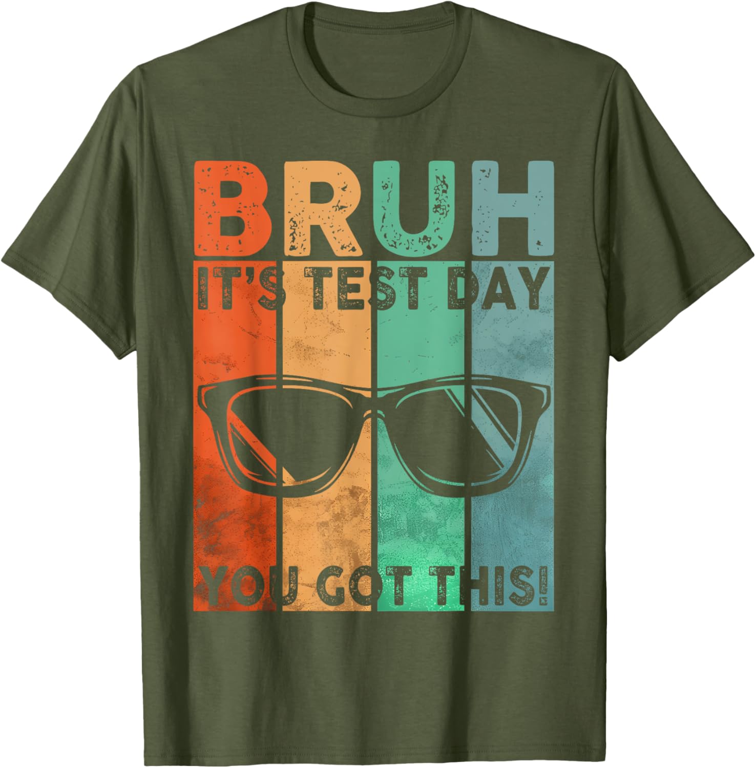 Vintage Bruh It’s Test Day You Got This Testing Day Boy Men T-Shirt