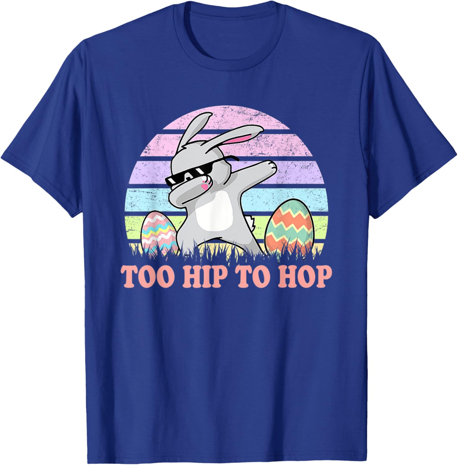 Vintage Rabbit Dabbing Hip Hop Funny Bunny Easter Day T-Shirt