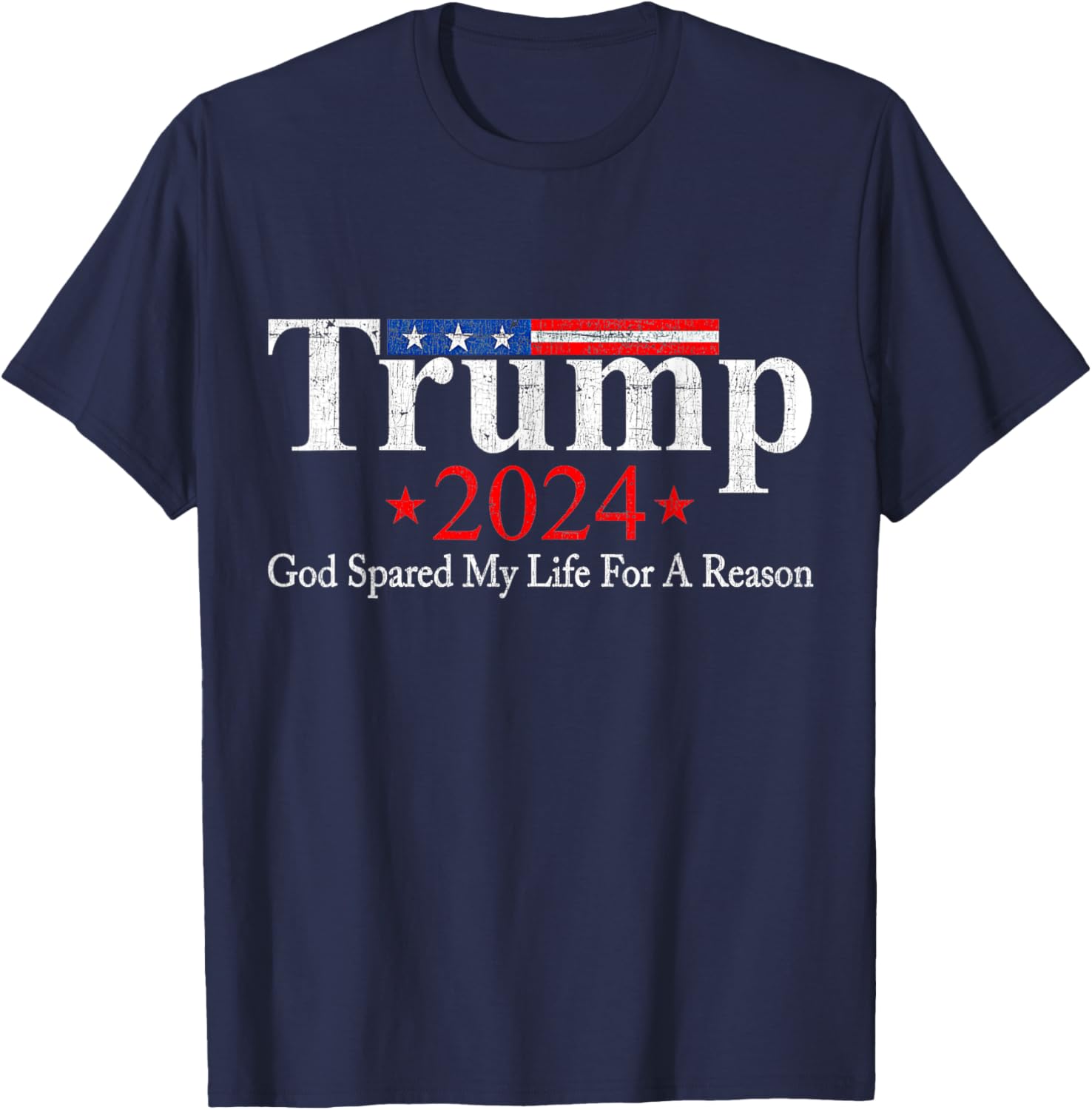 Vintage Trump 2024 God Spared My Life for a reason T-Shirt