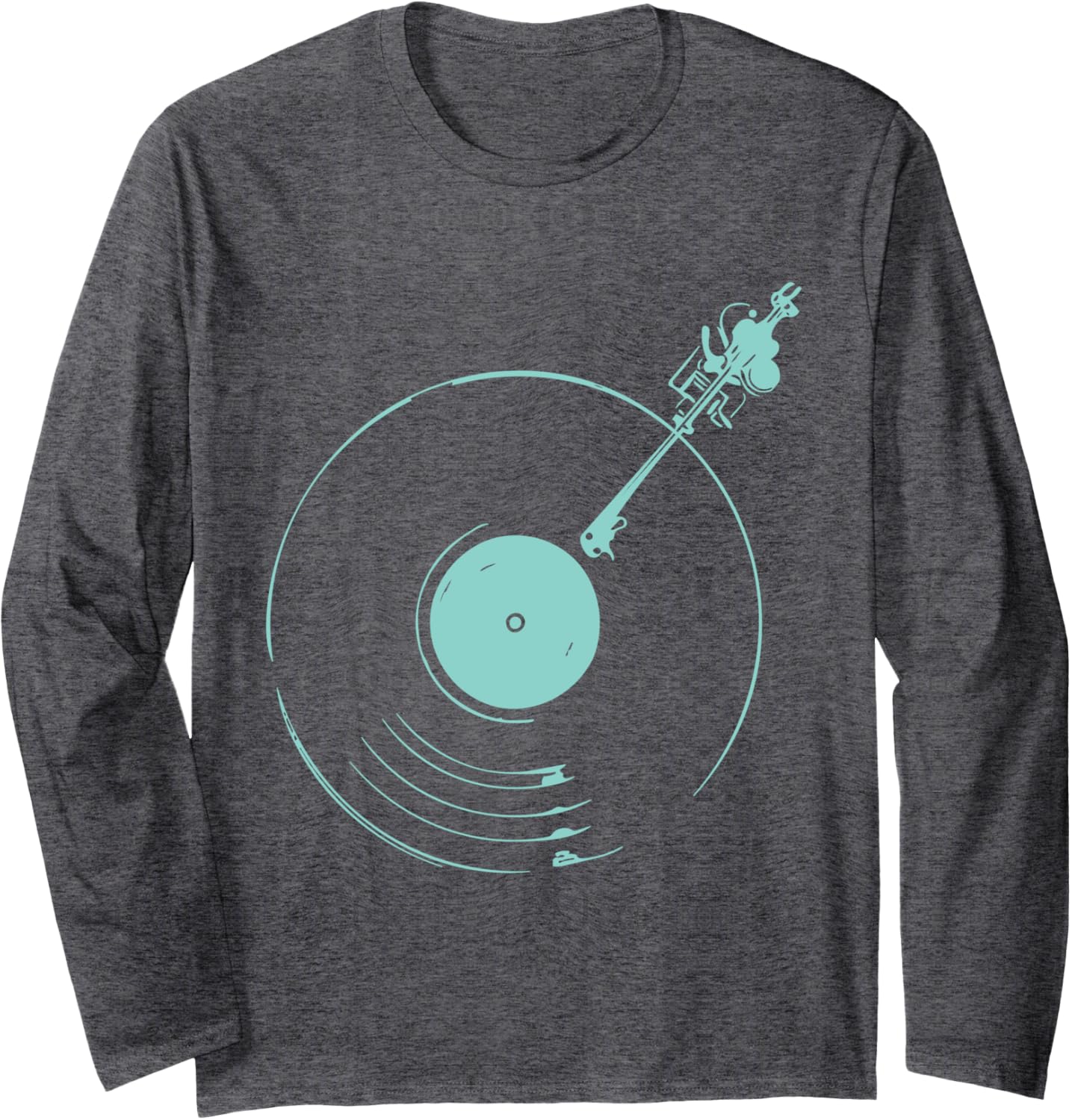 Vinyl Record Retro Music Vintage Disc Jockey Gift For Dj Long Sleeve T-Shirt