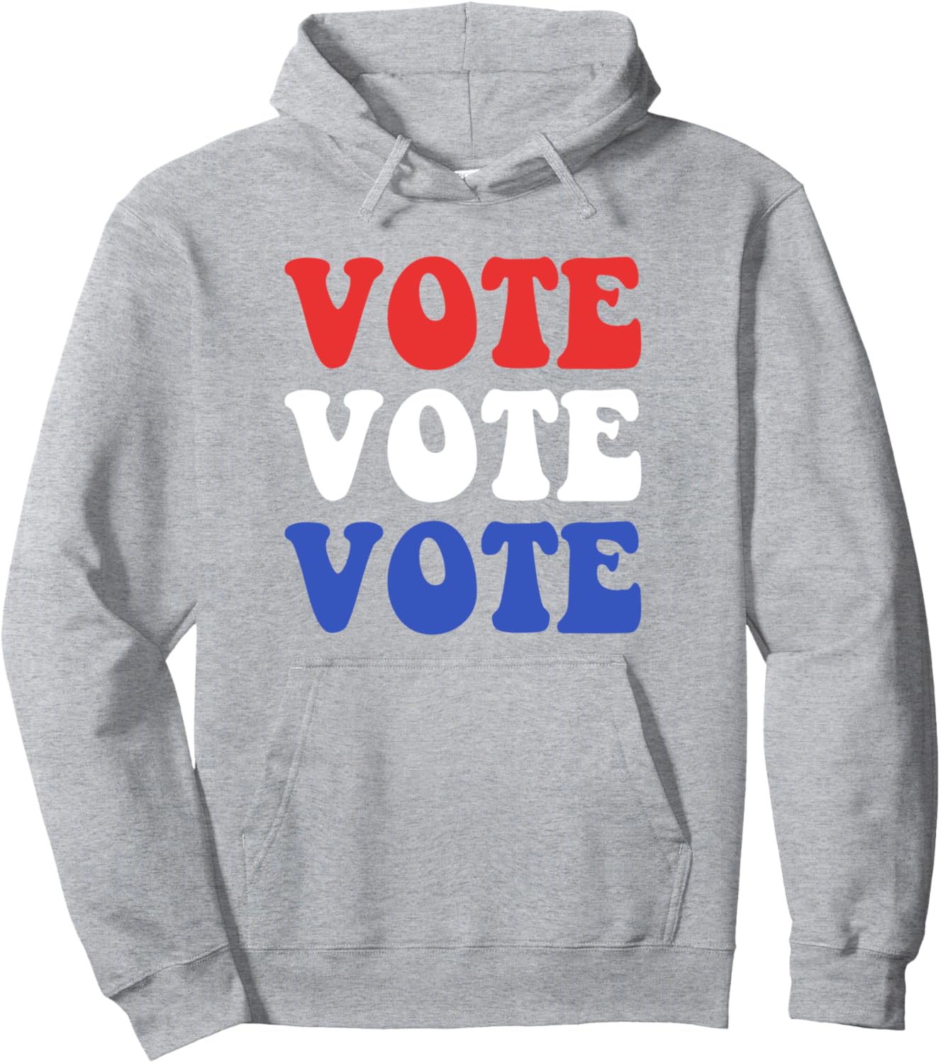 VOTE VOTE VOTE Patriotic Groovy Text USA Flag Statement 2024 Pullover Hoodie