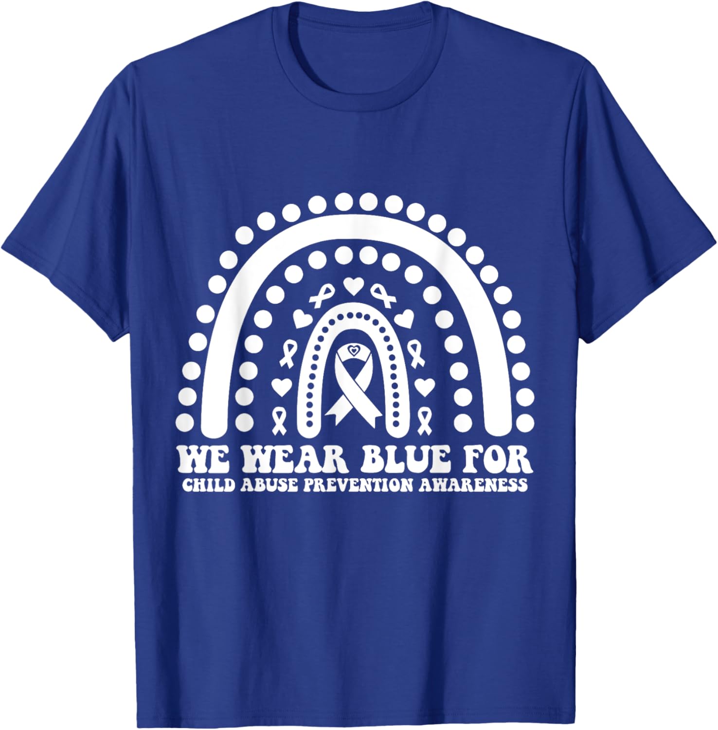 We Wear Blue For Child Abuse Prevention Awareness T-Shirt