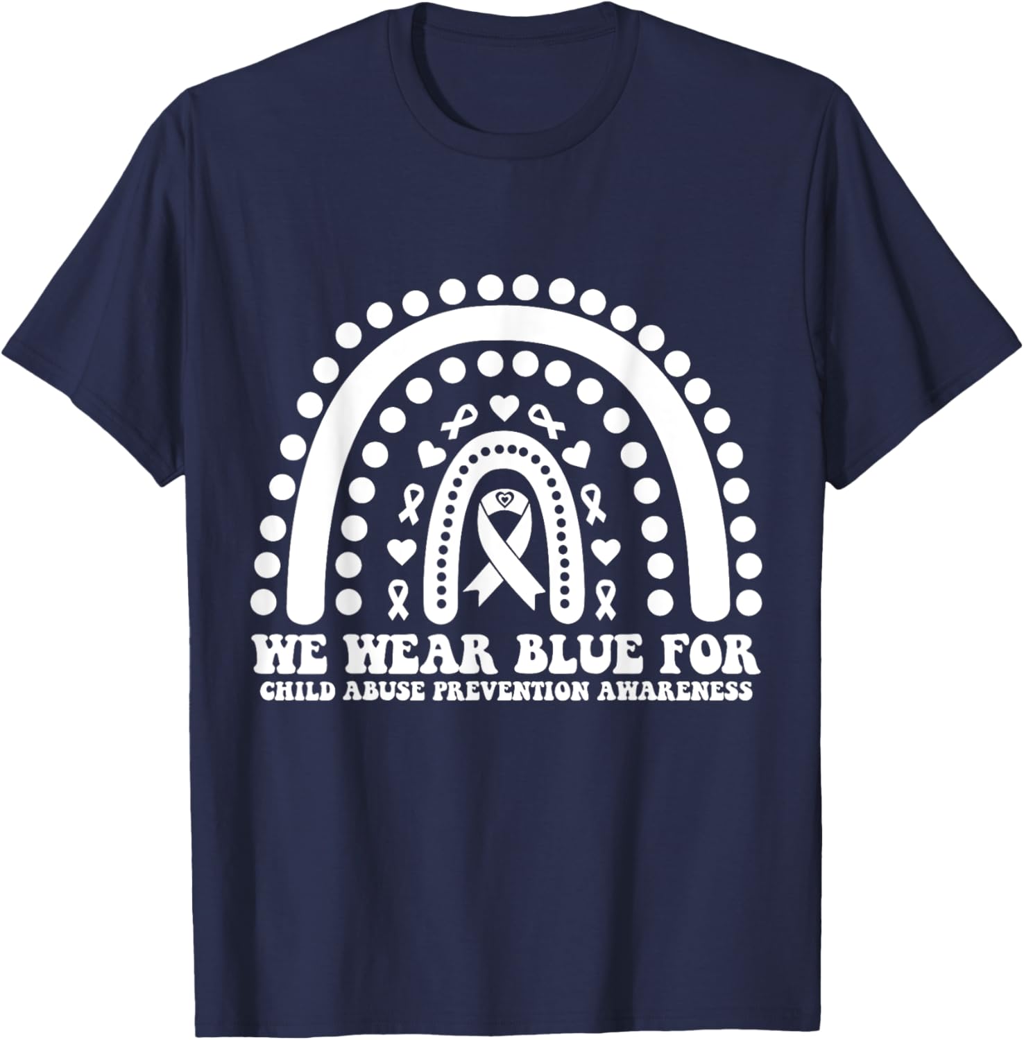 We Wear Blue For Child Abuse Prevention Awareness T-Shirt