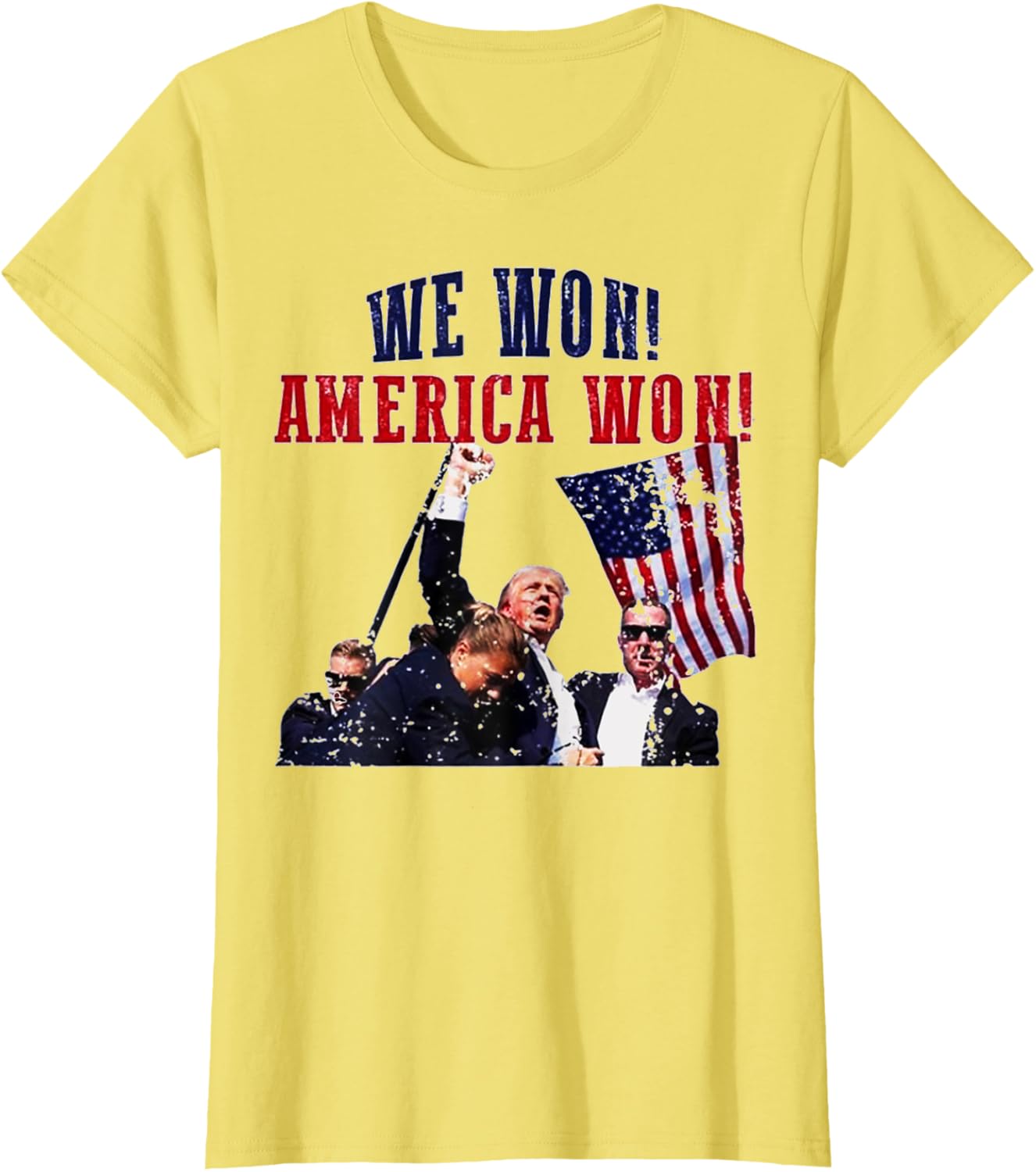 We Won Trump Won Again 2024 Election President 47th American T-Shirt