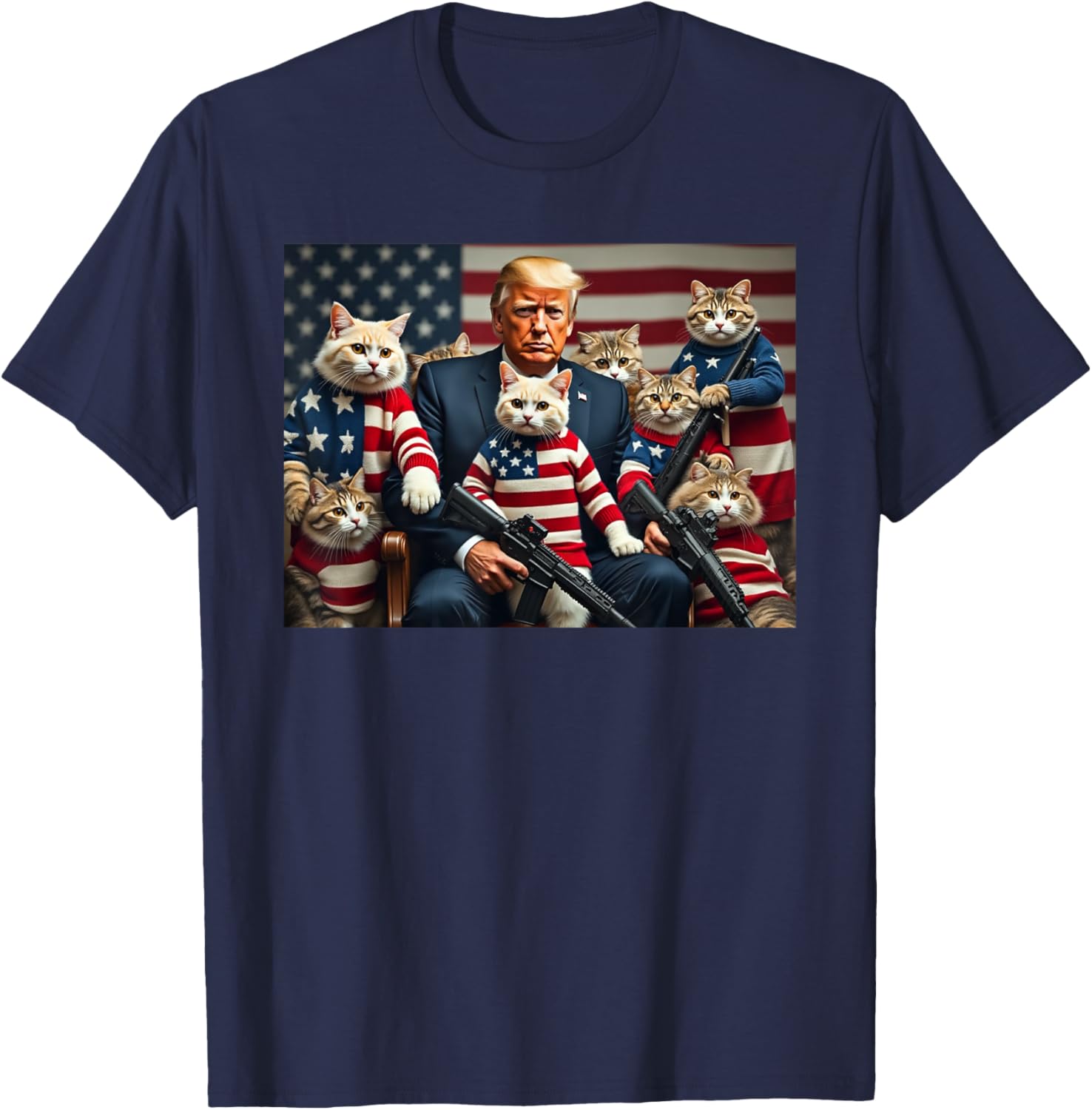 We’re Gonna Save The Cats Funny Trump Vote 2024 America T-Shirt