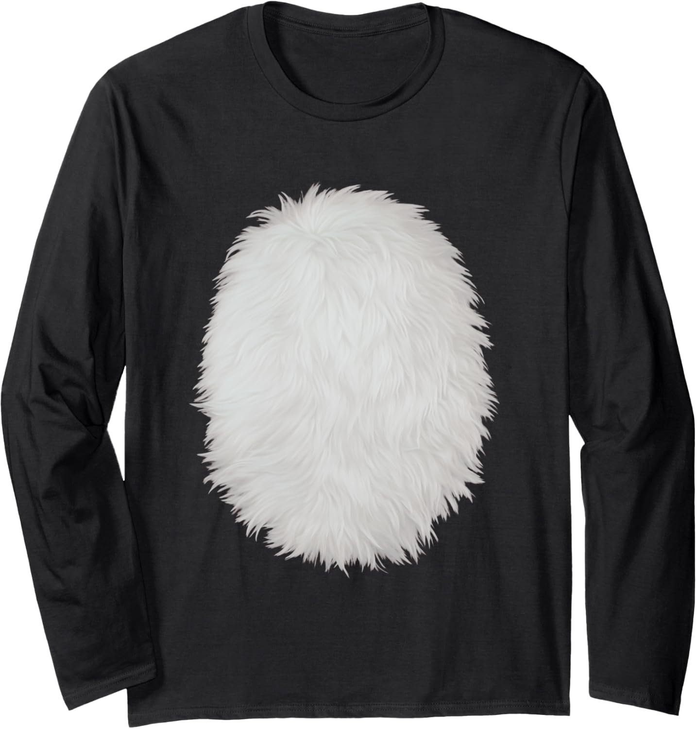 White Belly Costume DIY Cosplay Panda Bear Cat Skunk Deer Long Sleeve T-Shirt