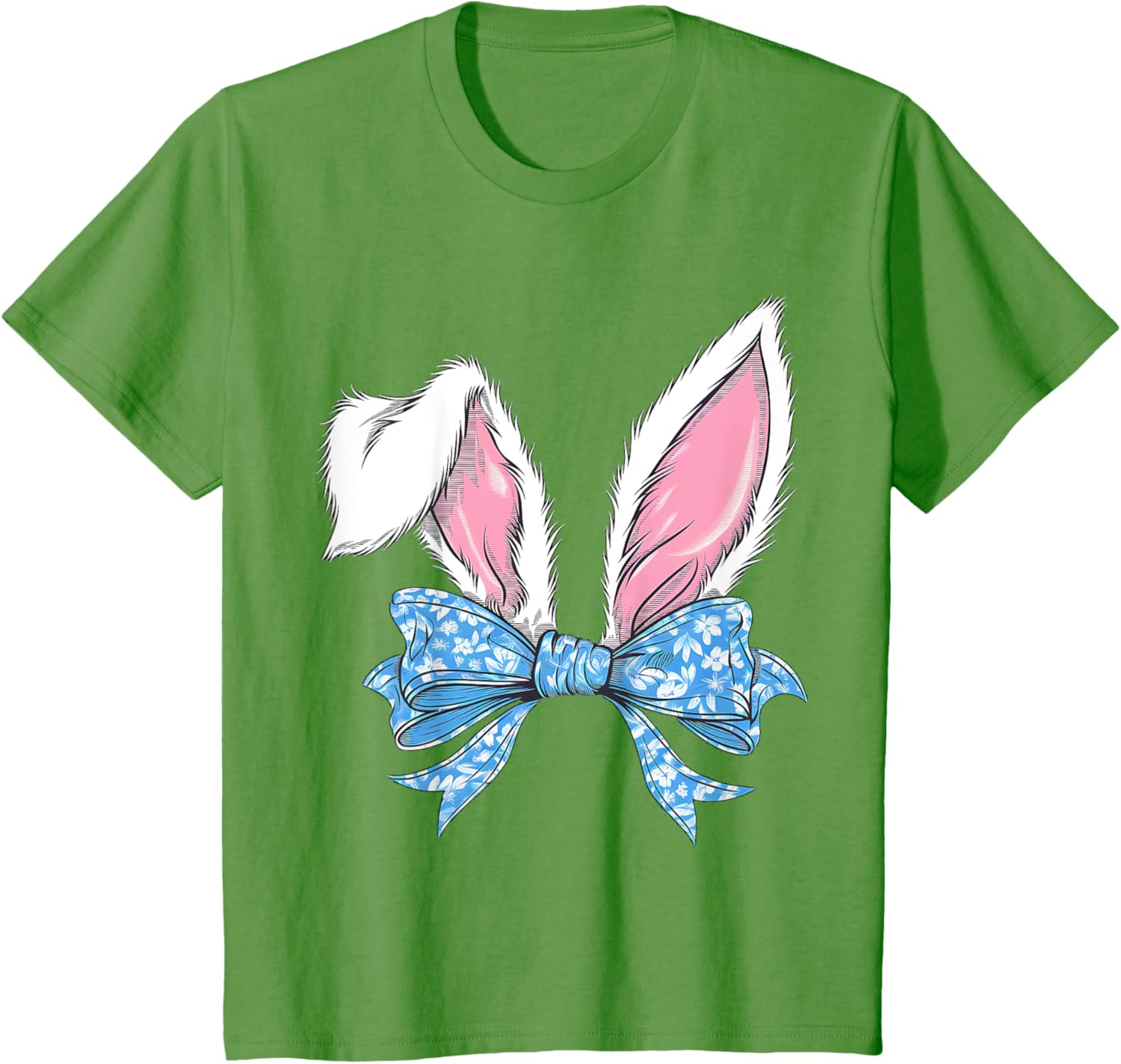 Women Cute Coquette Bow Bunny Ears Aesthetic Rabbit Easter T-Shirt
