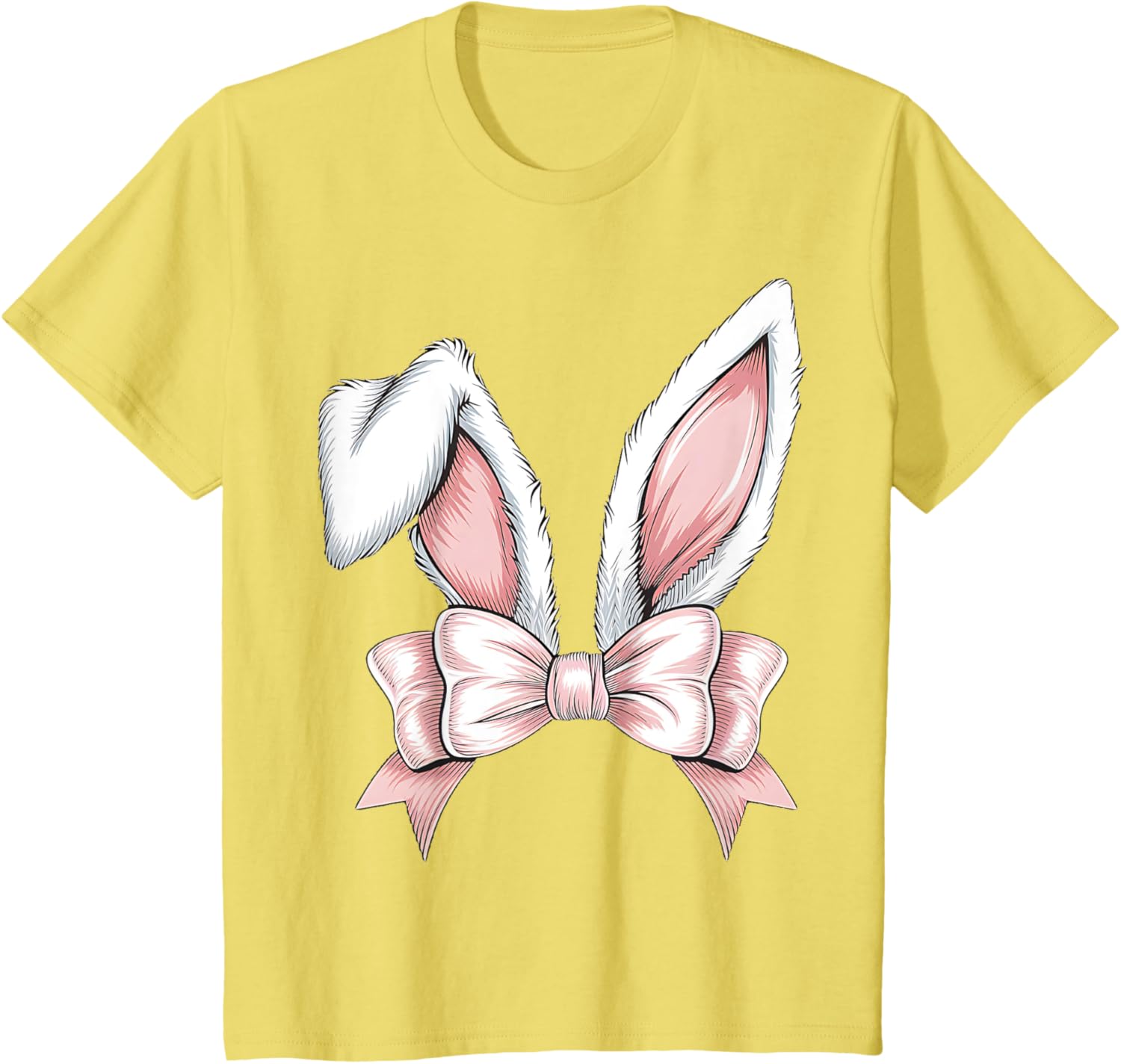Women Cute Coquette Bow Bunny Ears Aesthetic Rabbit Easter T-Shirt