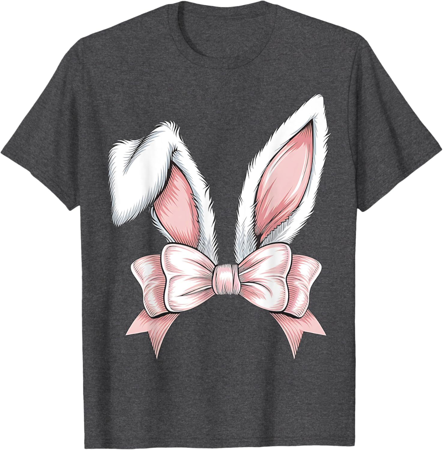Women Cute Coquette Bow Bunny Ears Aesthetic Rabbit Easter T-Shirt