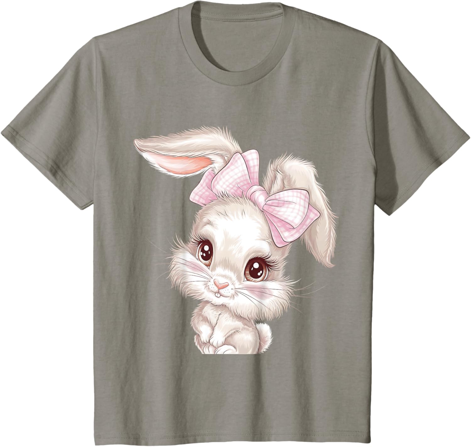Women Cute Coquette Bow Bunny Ears Aesthetic Rabbit Easter T-Shirt