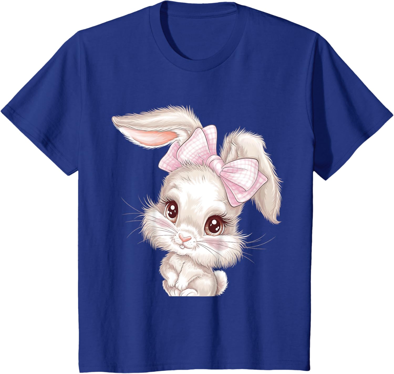 Women Cute Coquette Bow Bunny Ears Aesthetic Rabbit Easter T-Shirt
