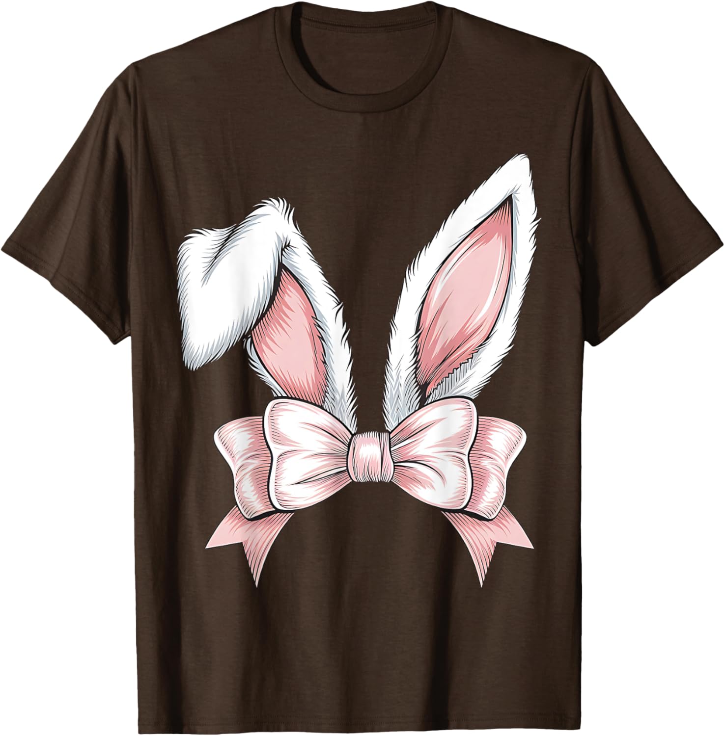 Women Cute Coquette Bow Bunny Ears Aesthetic Rabbit Easter T-Shirt