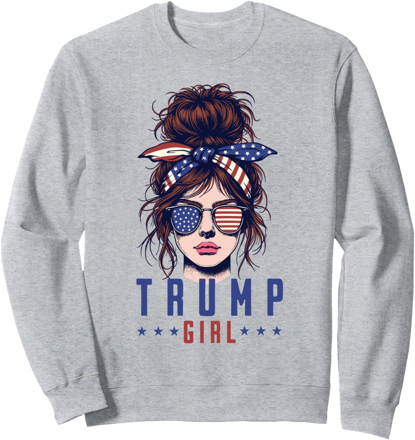 Women Yes I'm A Trump Girl Get Over It Trump 2024 Election Sweatshirt