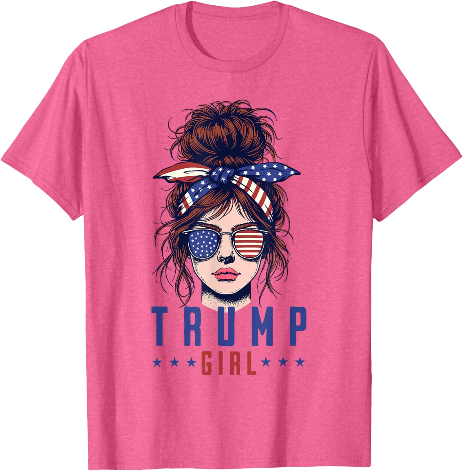 Women Yes I'm A Trump Girl Get Over It Trump 2024 Election T-Shirt