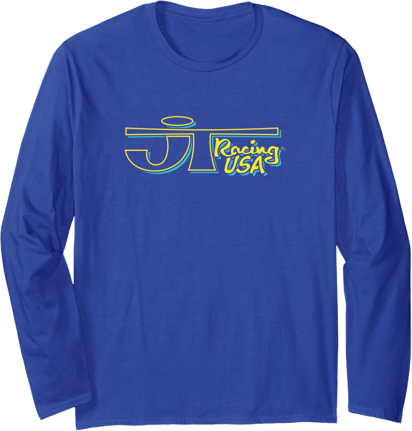 Yellow And Blue Logo Long Sleeve T-Shirt