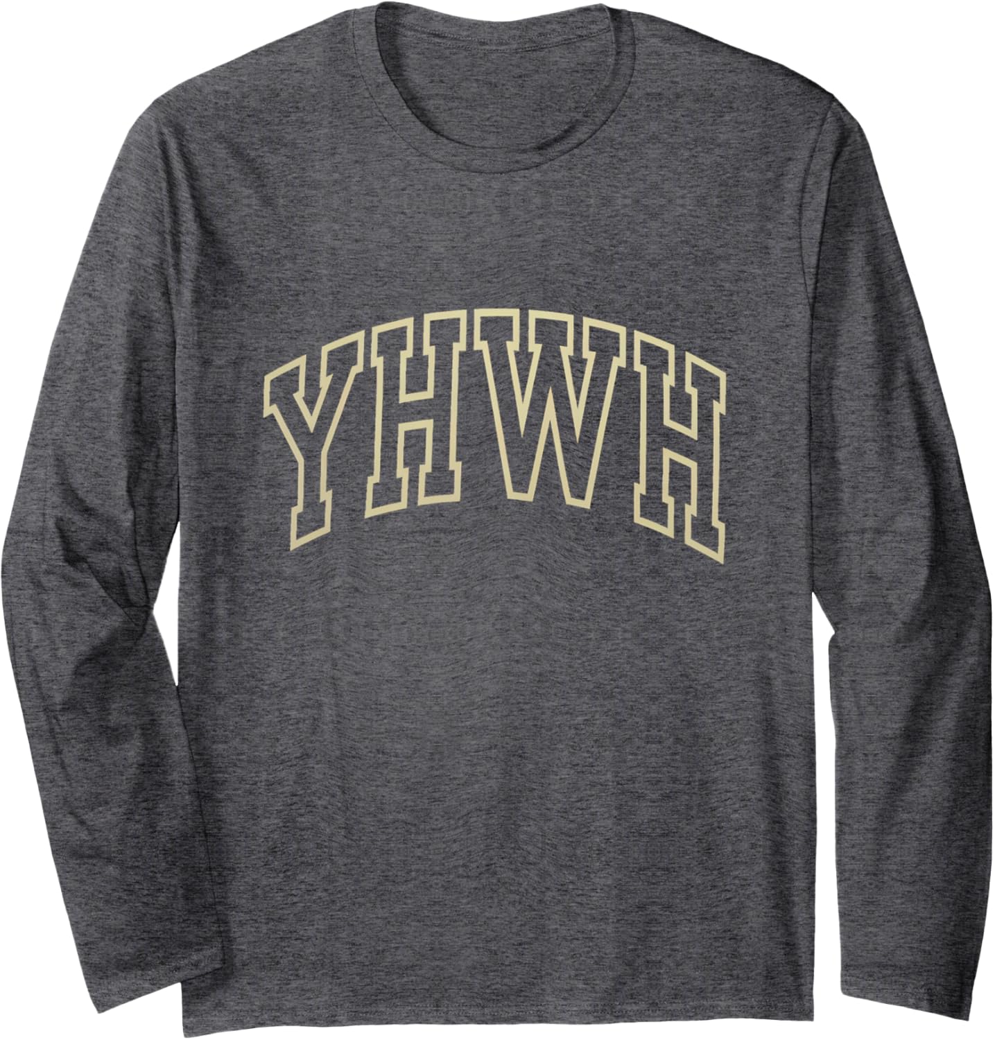 YHWH Spiritual Typography Expression Long Sleeve T-Shirt