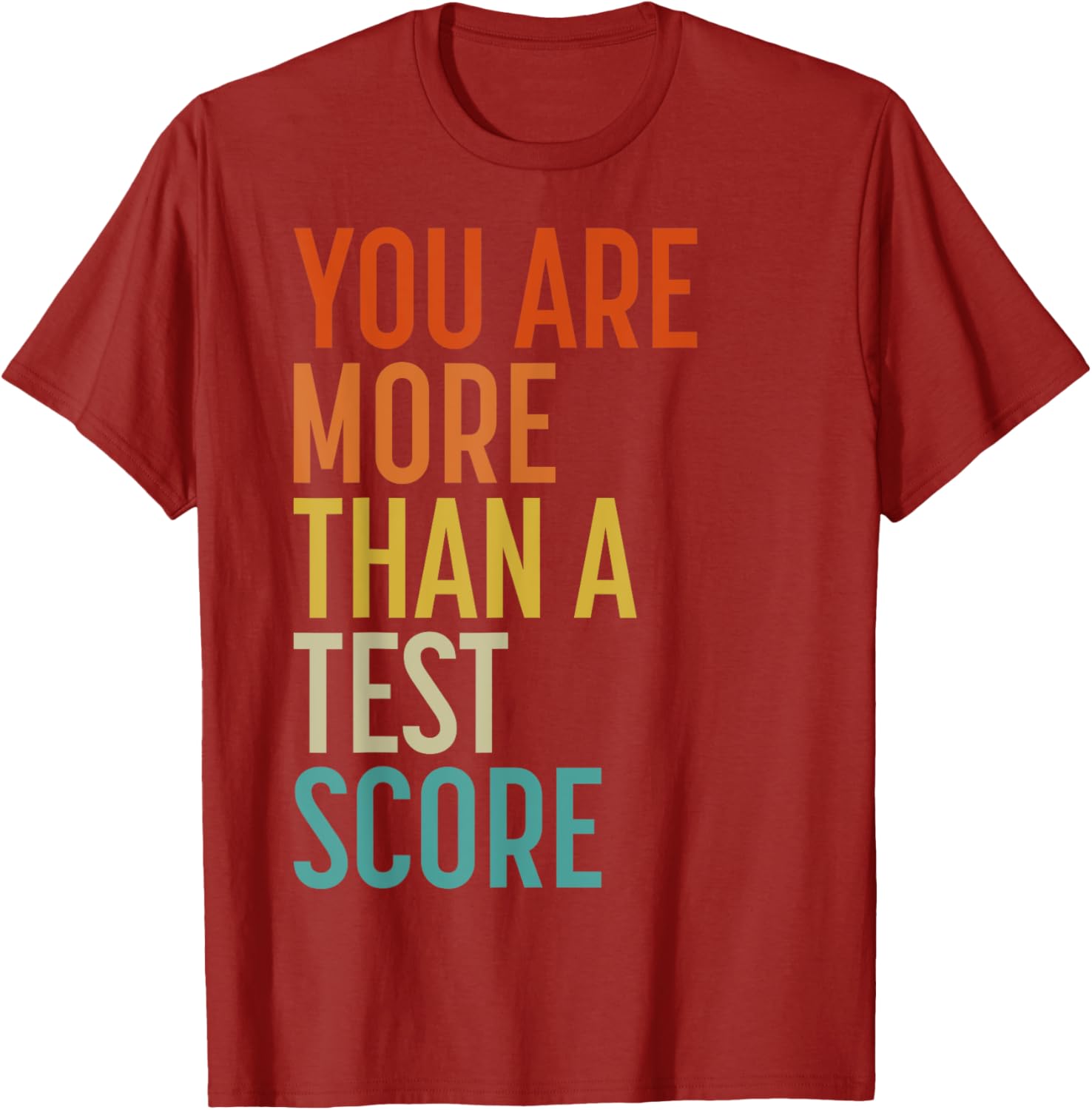 You Are More Than A Test Score Vintage Teacher Testing Day T-Shirt