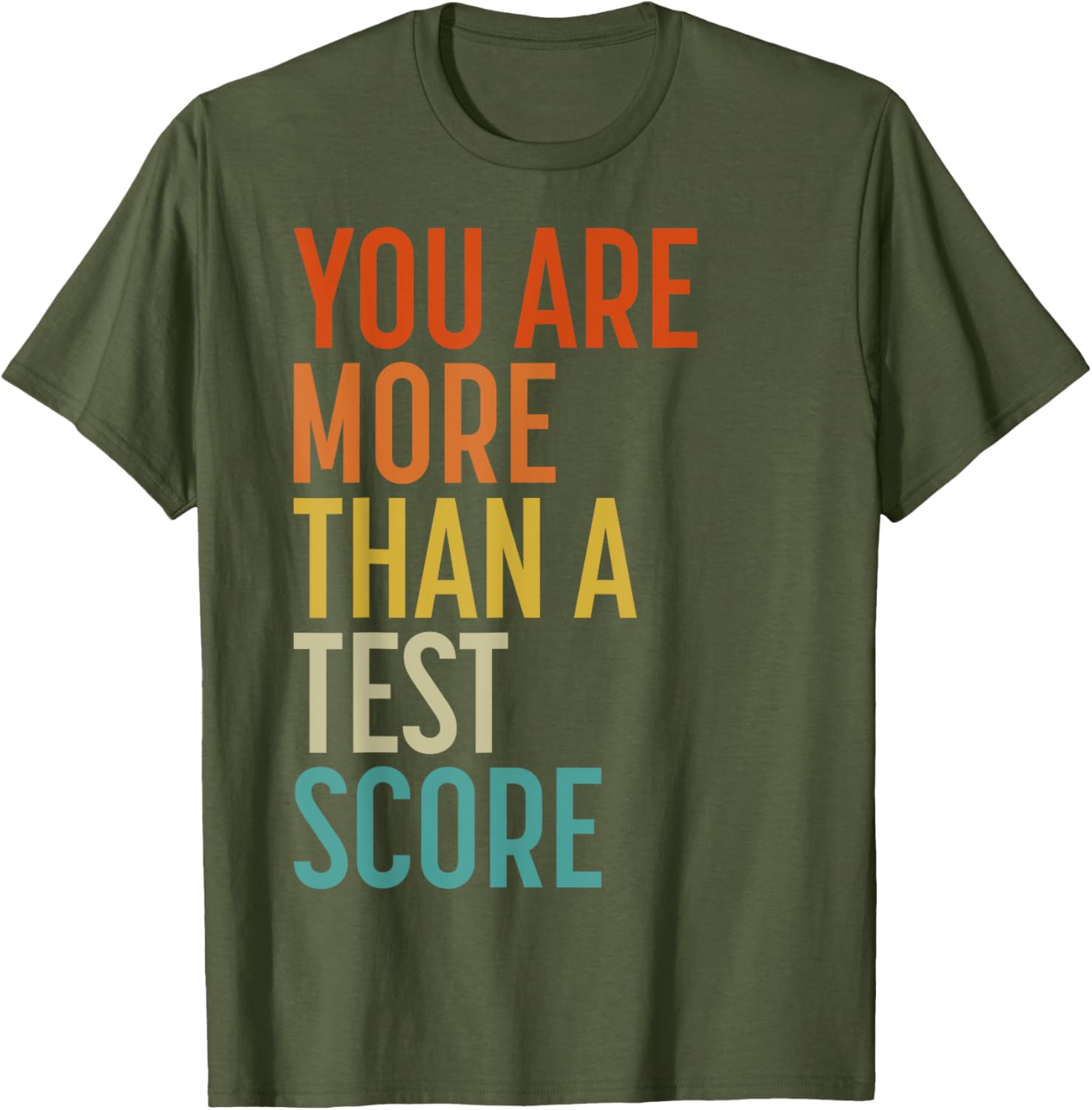 You Are More Than A Test Score Vintage Teacher Testing Day T-Shirt