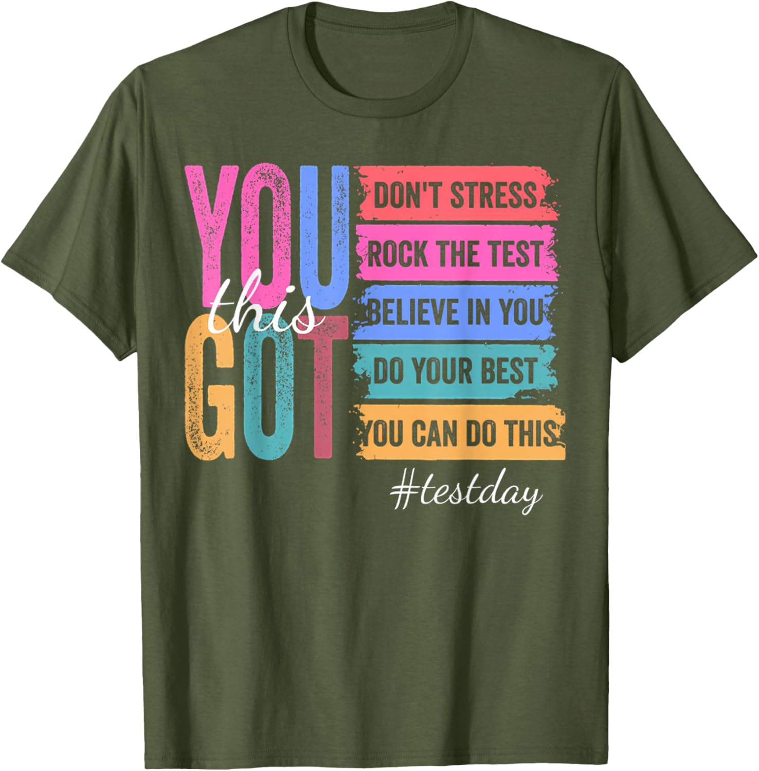 You Got This Don'T Stress Rock The Test Test Day T-Shirt