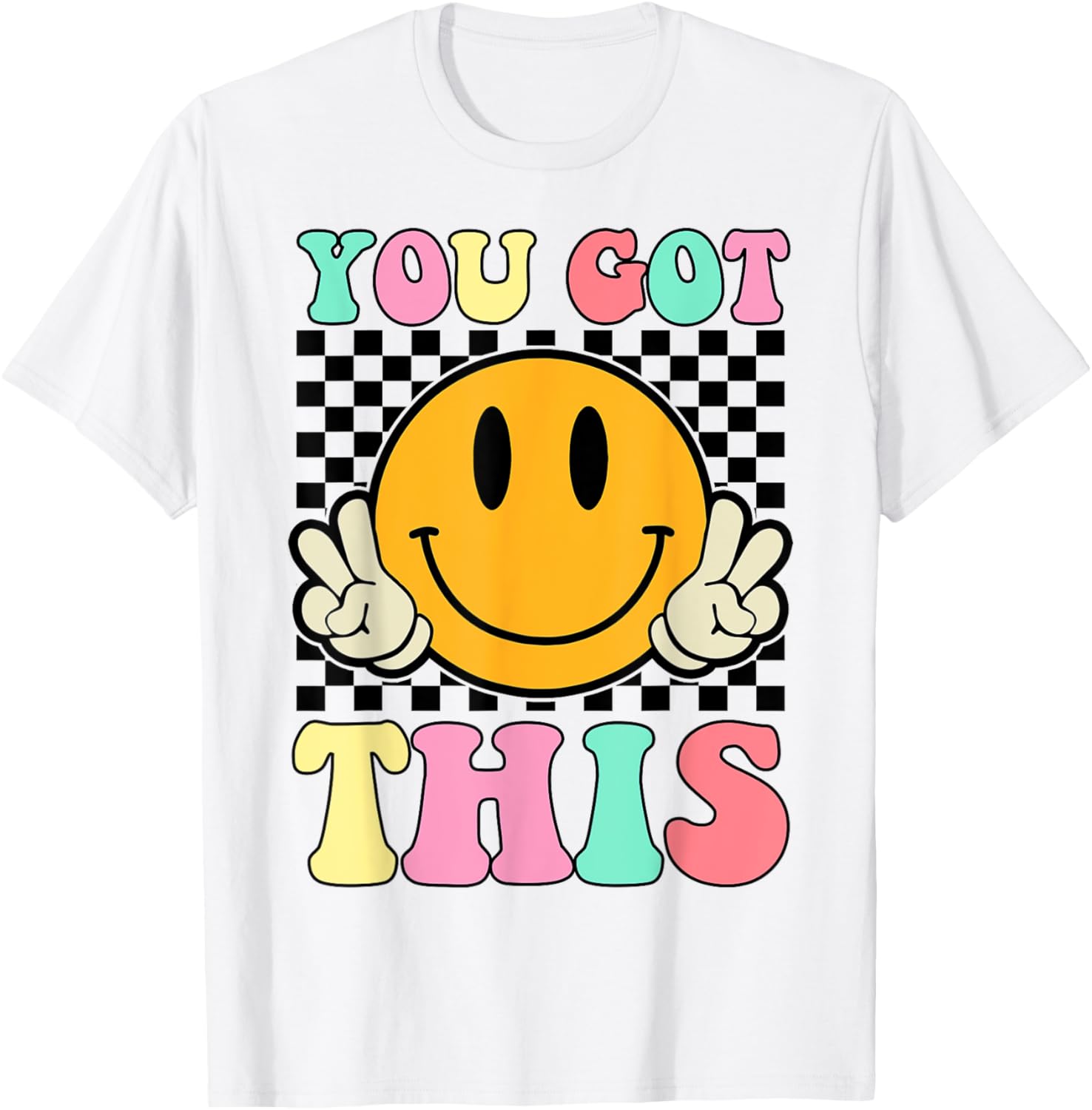 You Got This Retro Smile Motivational Testing Day Teacher T-Shirt
