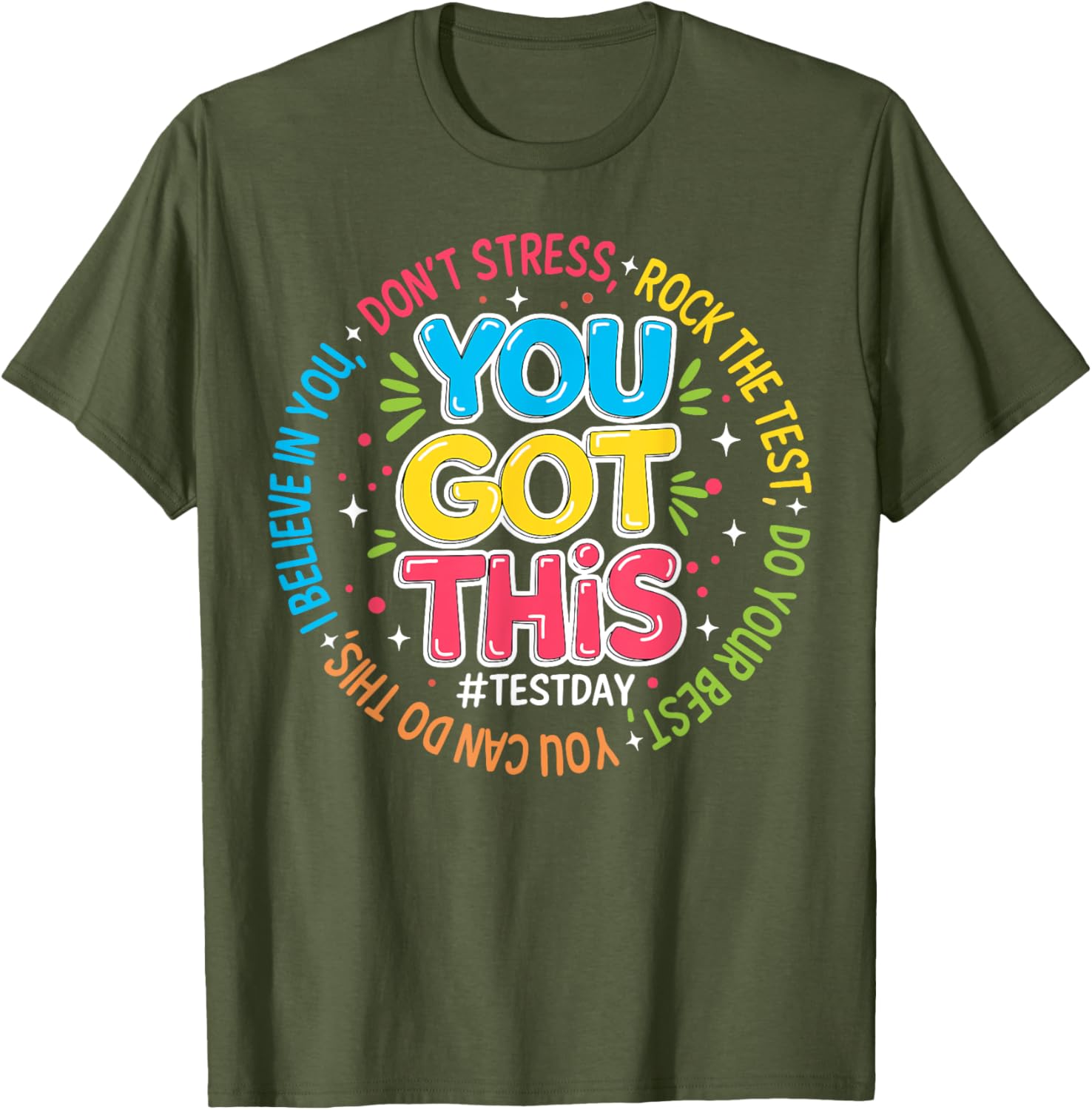 You Got This Test Day Rock The Test Teacher Testing Day T-Shirt