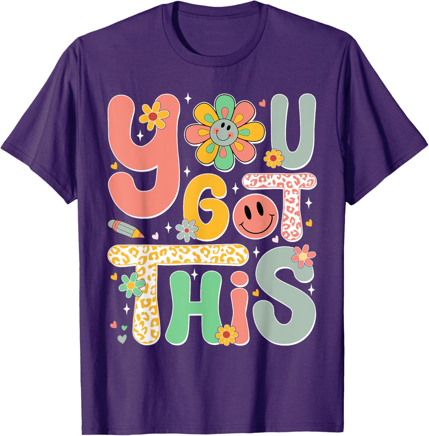 You Got This Testing Day Groovy Motivational Teacher Student T-Shirt