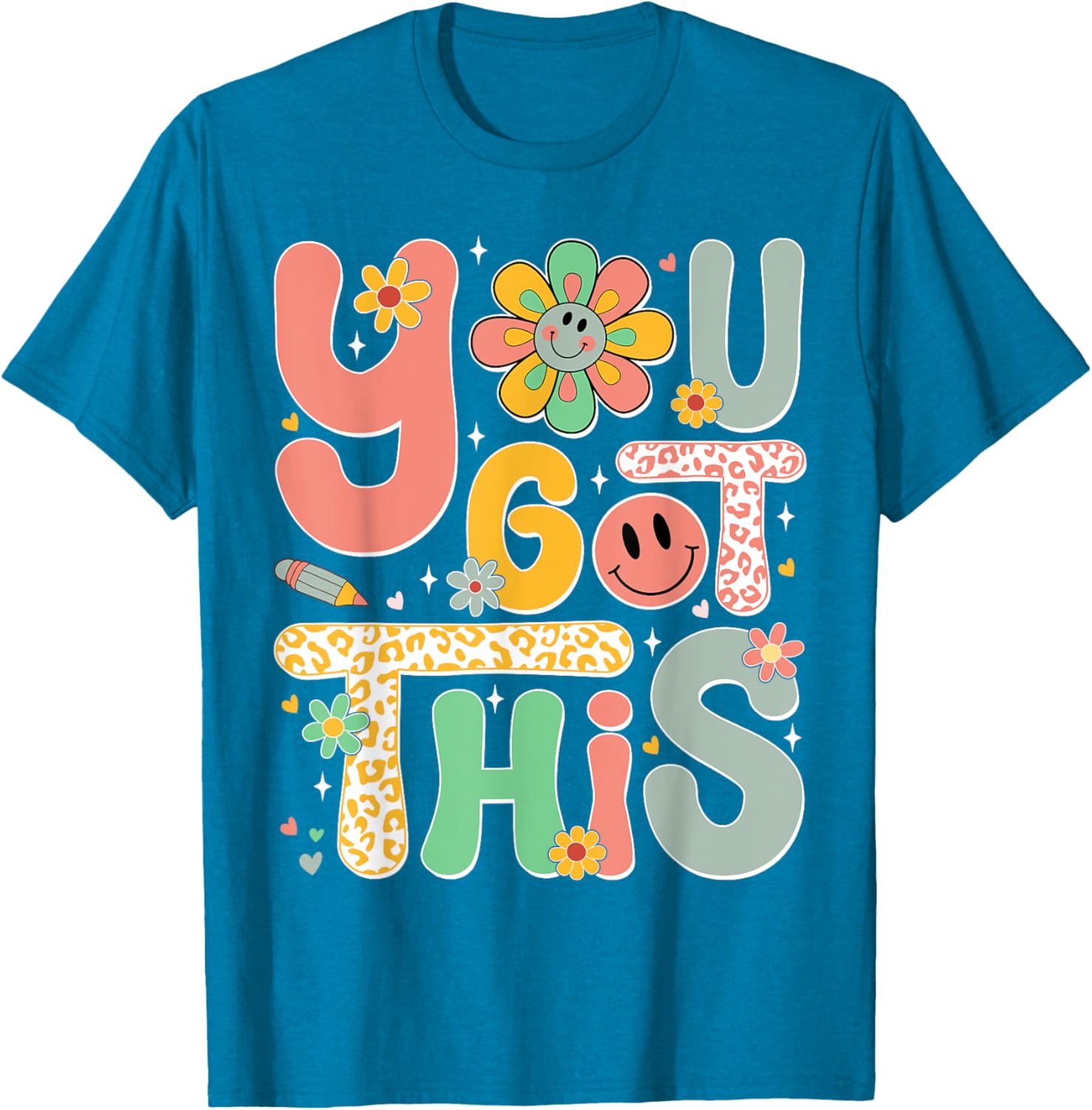 You Got This Testing Day Groovy Motivational Teacher Student T-Shirt
