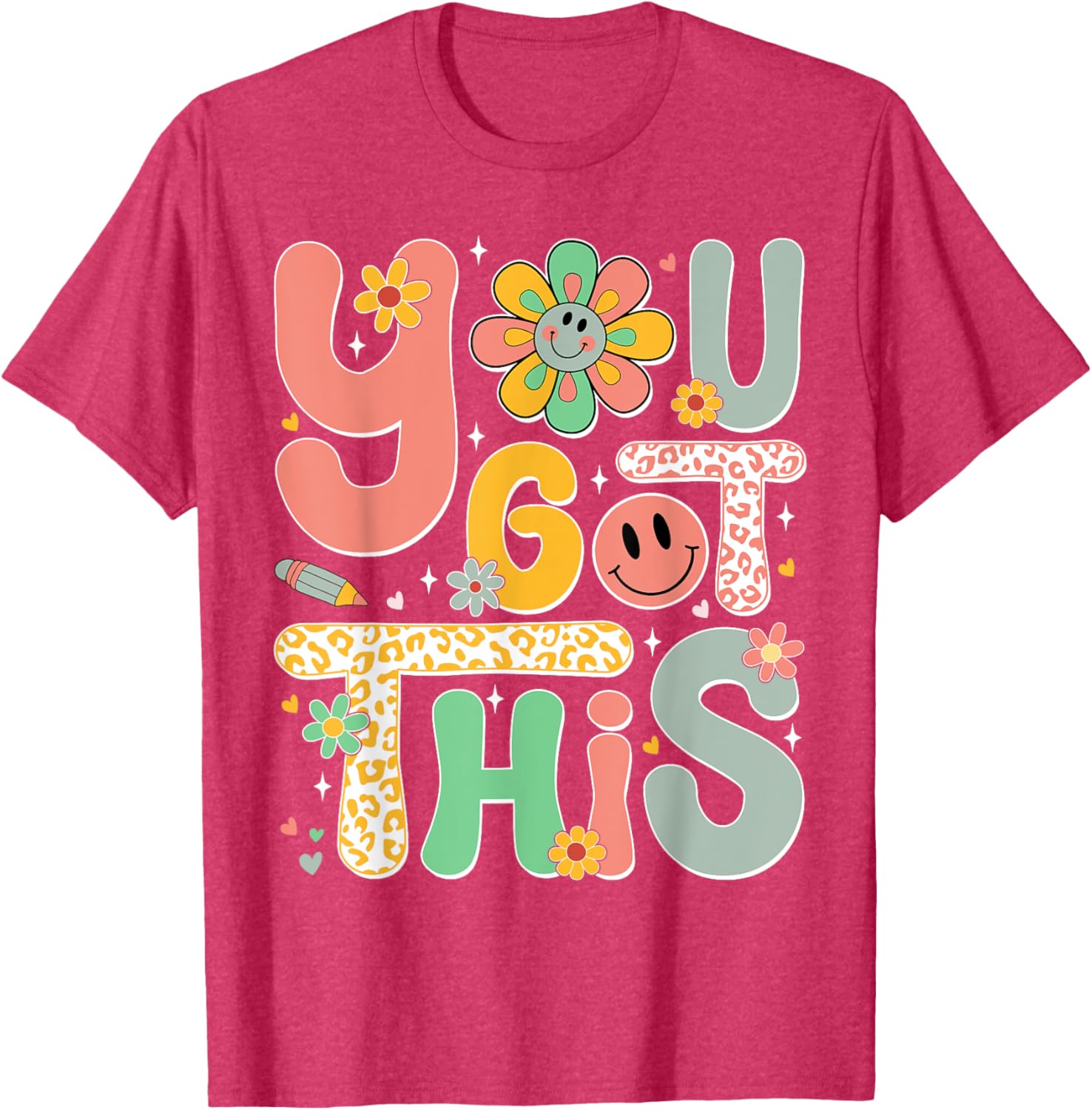 You Got This Testing Day Groovy Motivational Teacher Student T-Shirt