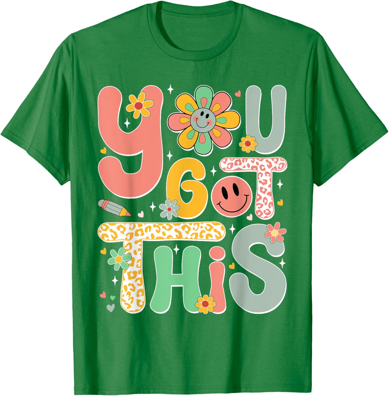 You Got This Testing Day Groovy Motivational Teacher Student T-Shirt