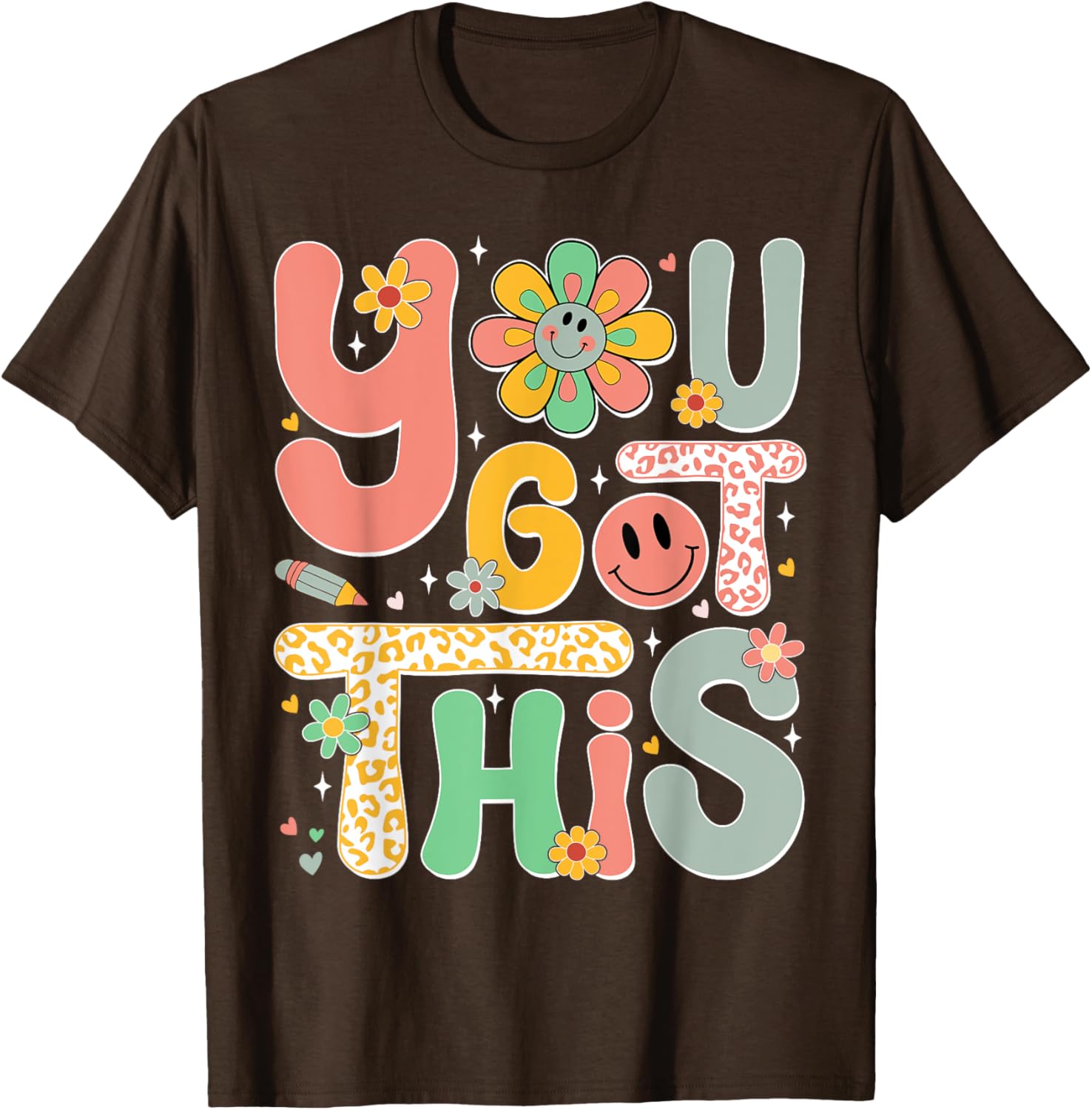 You Got This Testing Day Groovy Motivational Teacher Student T-Shirt