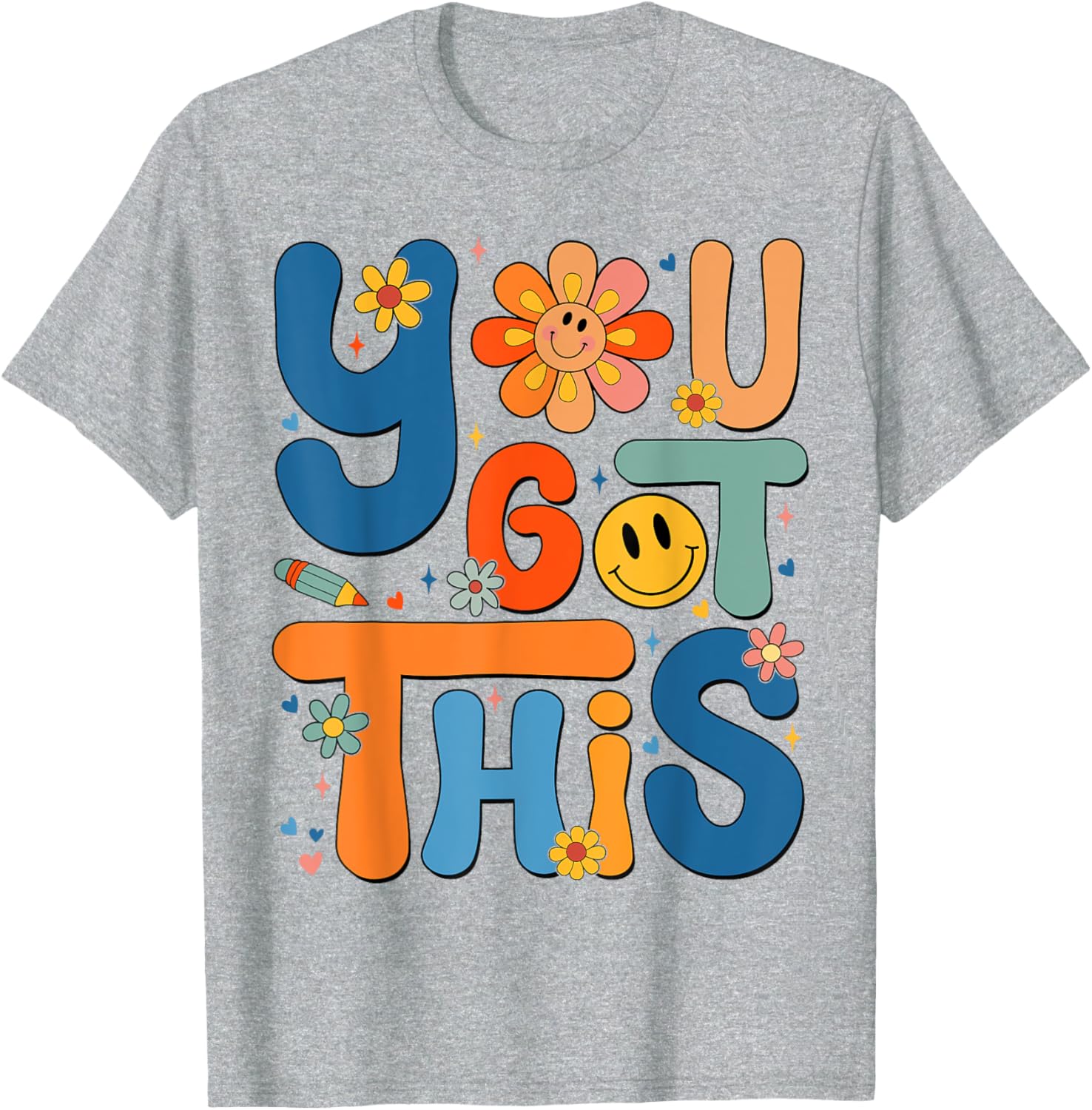 You Got This Testing Day Groovy Motivational Teacher Student T-Shirt