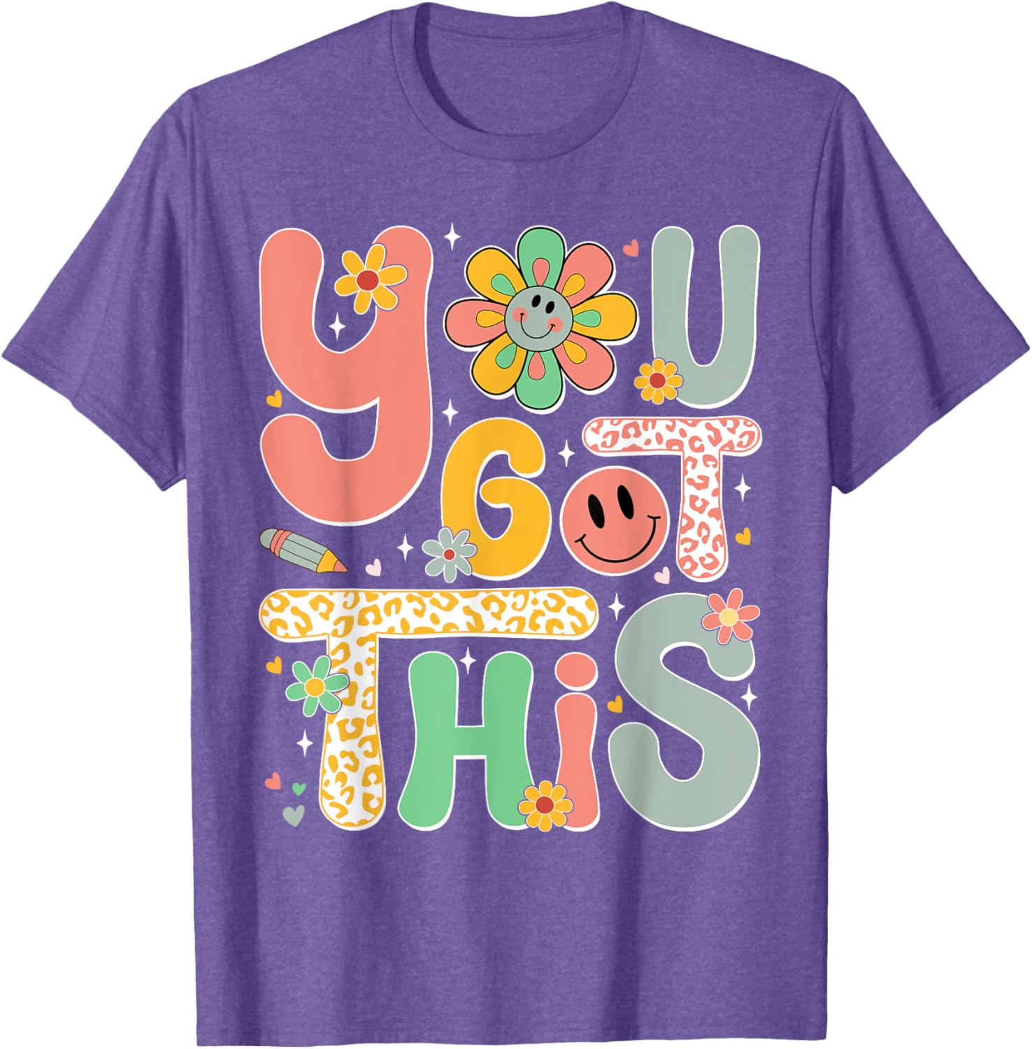 You Got This Testing Day Groovy Motivational Teacher Student T-Shirt