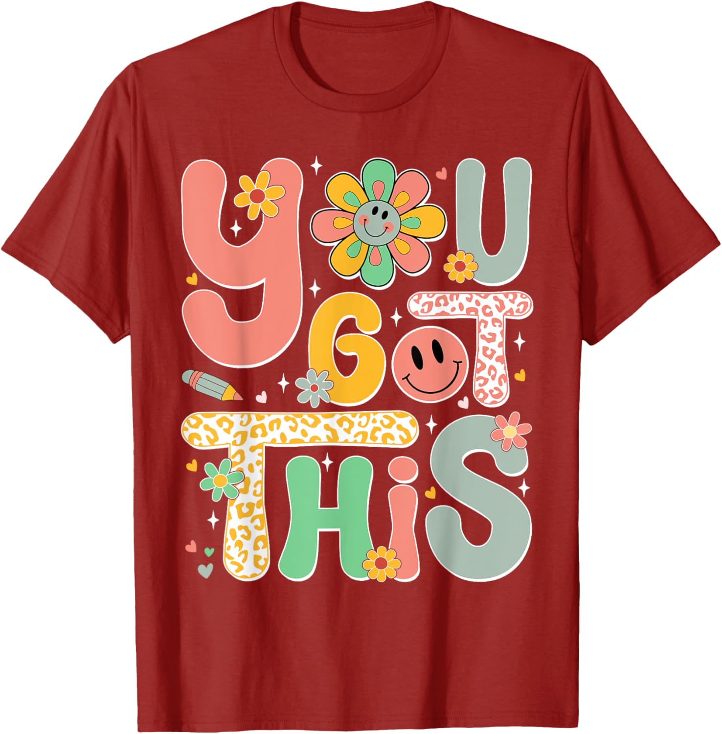 You Got This Testing Day Groovy Motivational Teacher Student T-Shirt