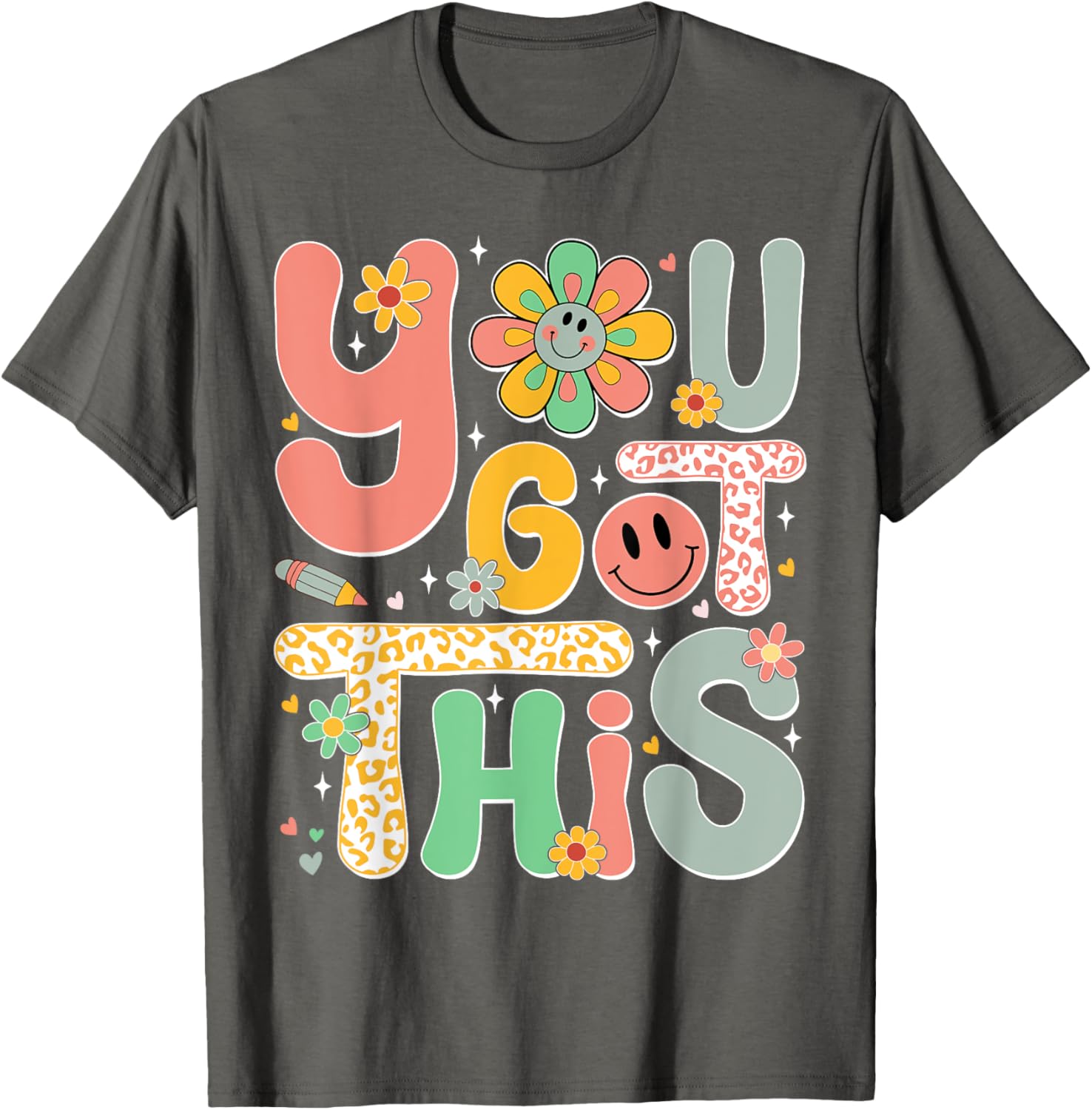 You Got This Testing Day Groovy Motivational Teacher Student T-Shirt