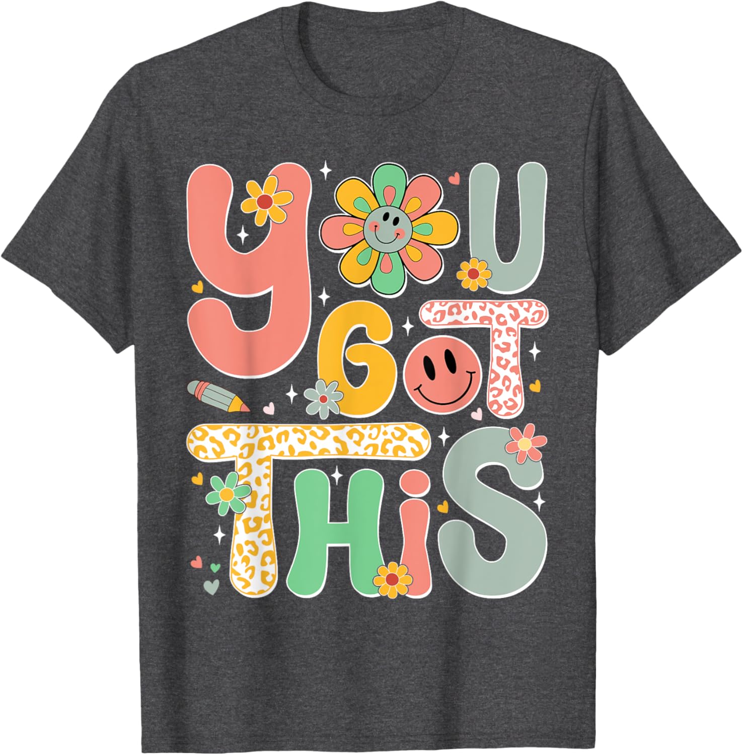 You Got This Testing Day Groovy Motivational Teacher Student T-Shirt