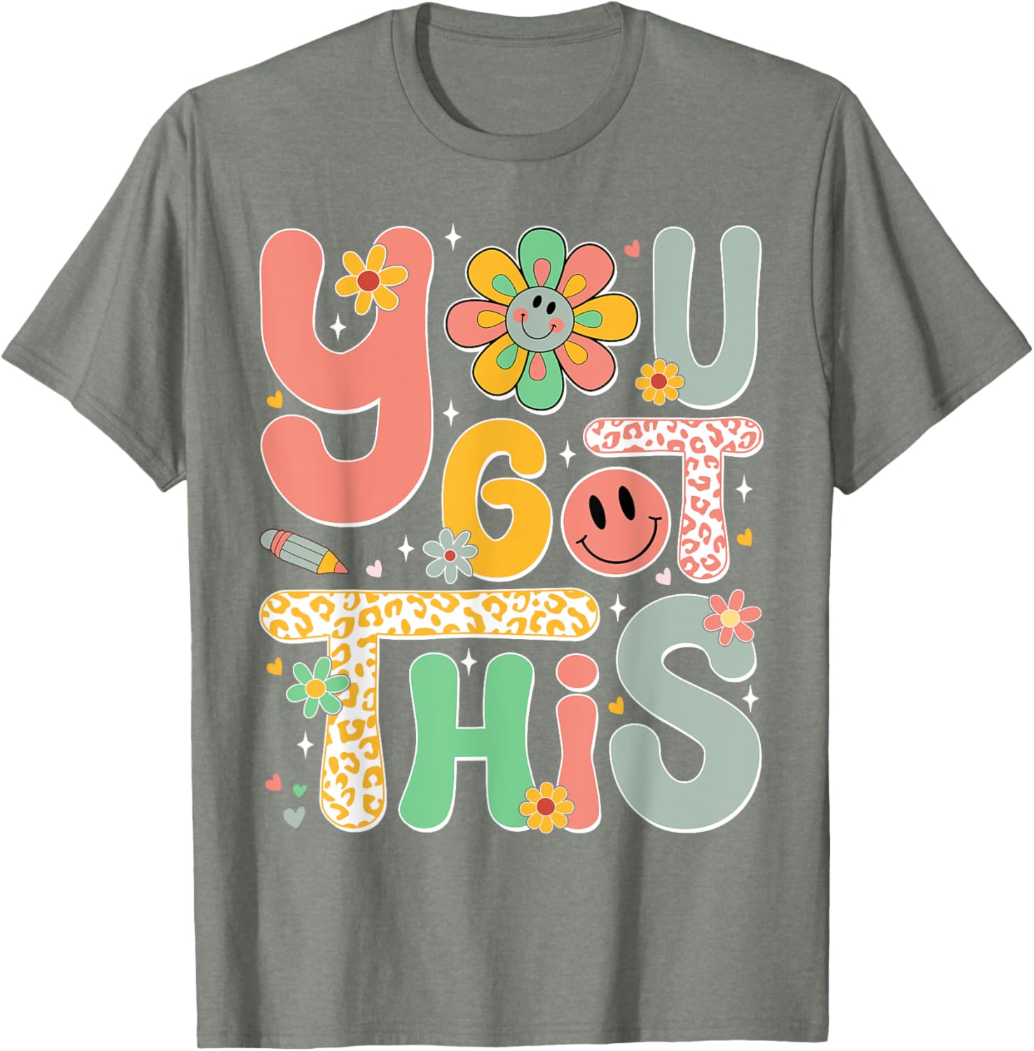 You Got This Testing Day Groovy Motivational Teacher Student T-Shirt