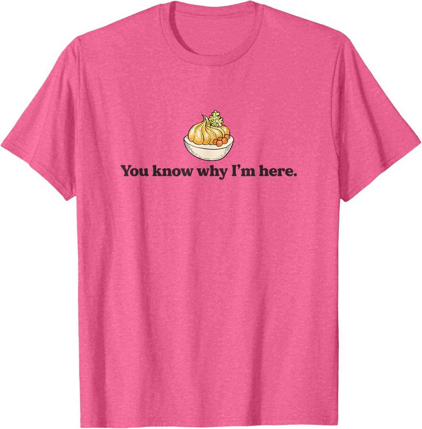 You Know Why I'm Here Thanksgiving Halloween Sarcasm T-Shirt